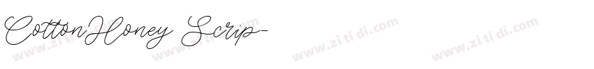 CottonHoney Scrip字体转换